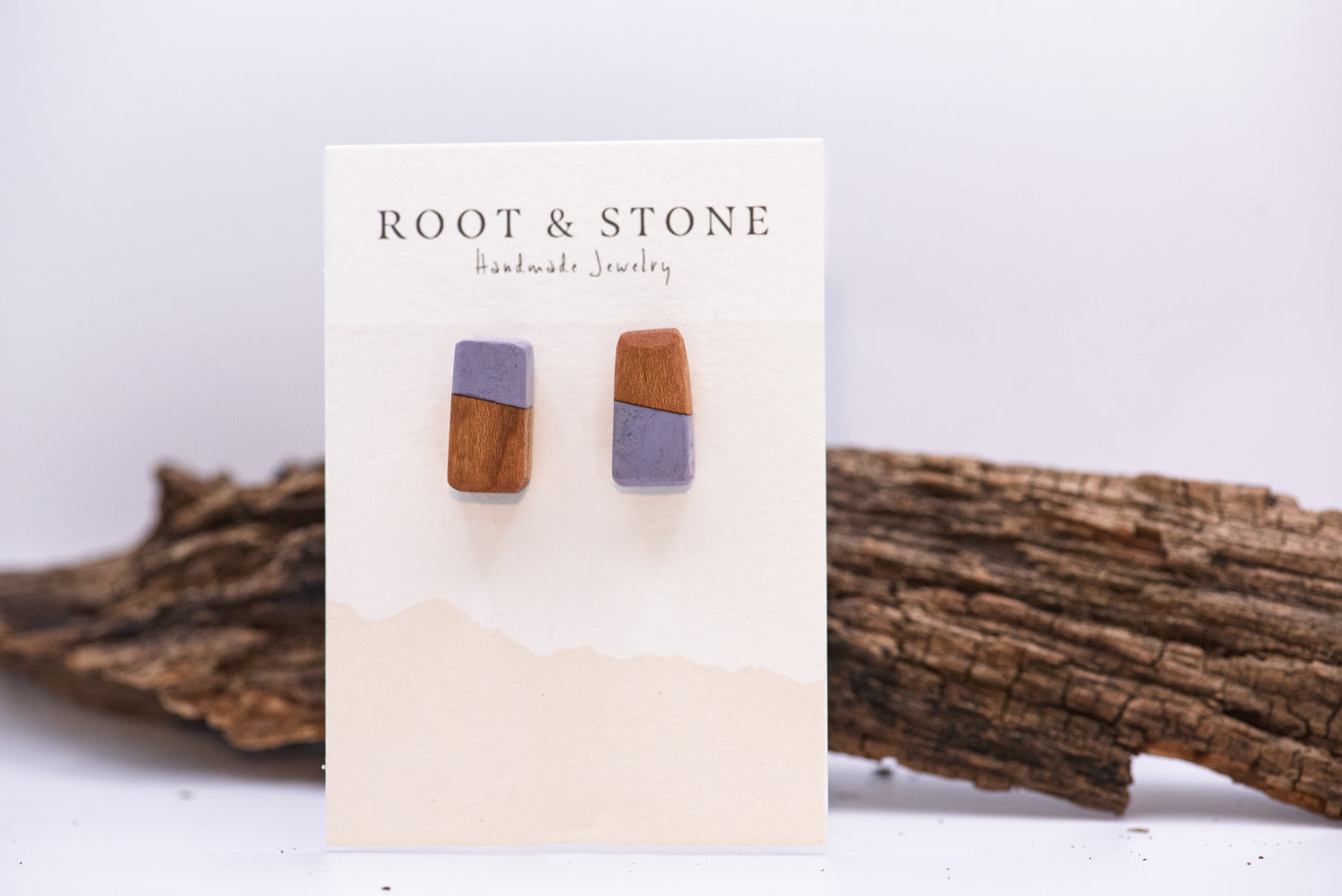 Cherry Wood and Periwinkle Resin